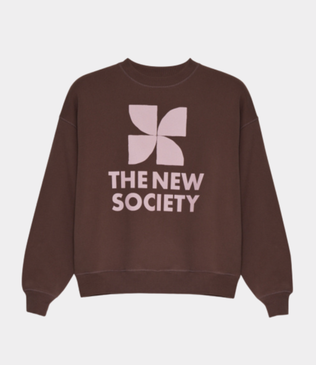 The New Society tns logo woman sweatshirt roast roast AW25WSWT11C53