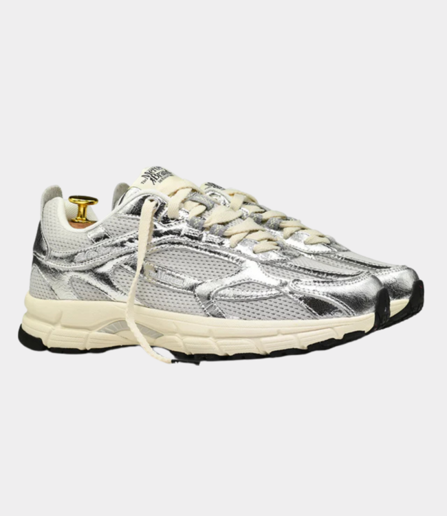 Mercer The re-run cracked silver women's sneaker