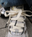Mercer The re-run cracked silver women's sneaker