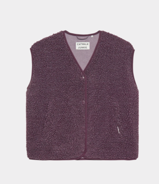 Catwalk Junkie Teddy bodywarmer plum truffle