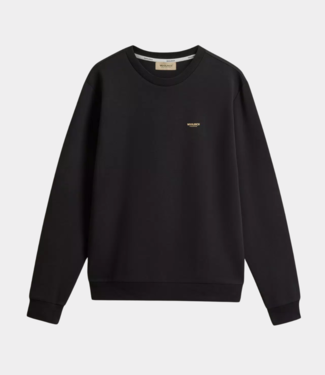 Woolrich logo interlock crewneck black