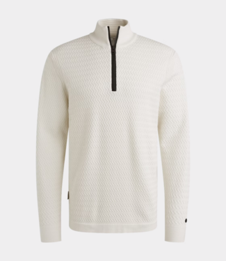 Cast Iron half zip collar ecovero vaporous gray