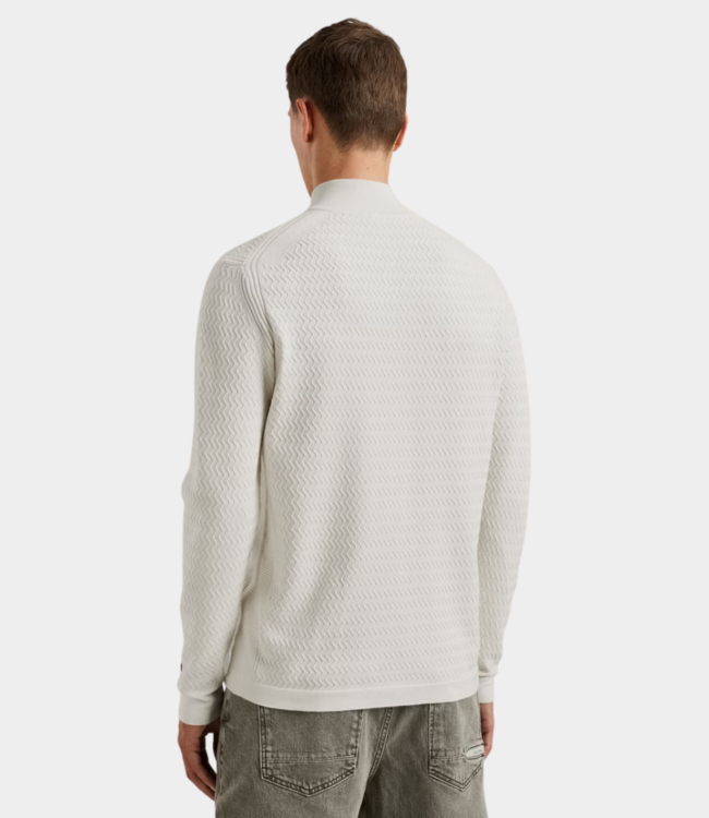 Cast Iron half zip collar ecovero vaporous gray