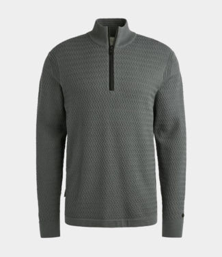Cast Iron half zip collar ecovero stromy weather
