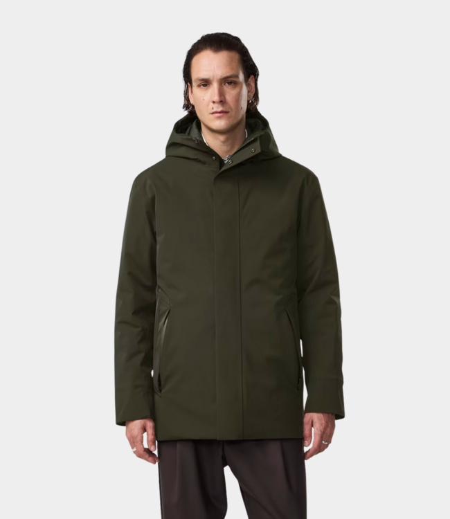 NN.07 blake hood jacket dark army