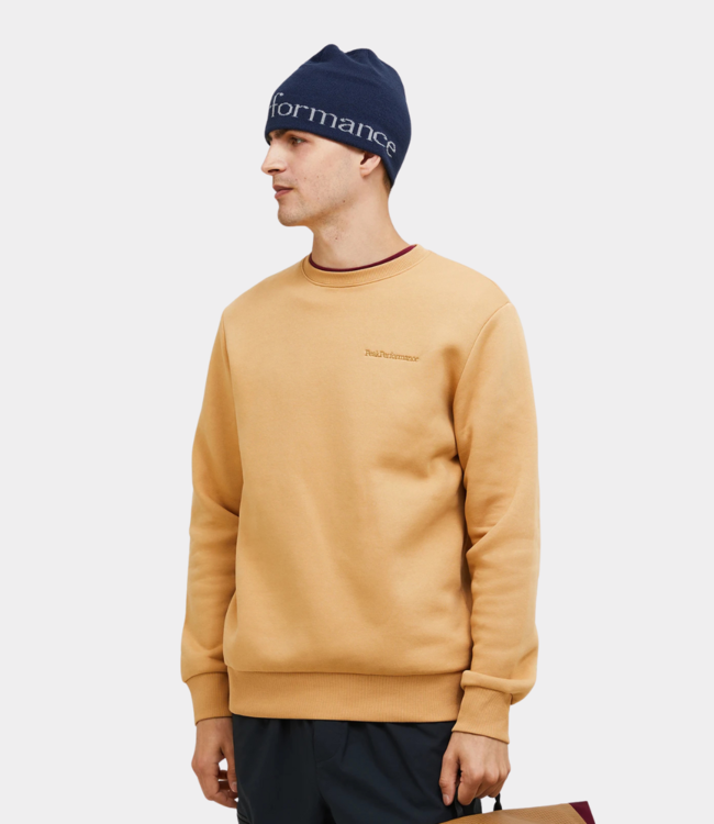 Peak Performance original small logo crew men sierra sand
