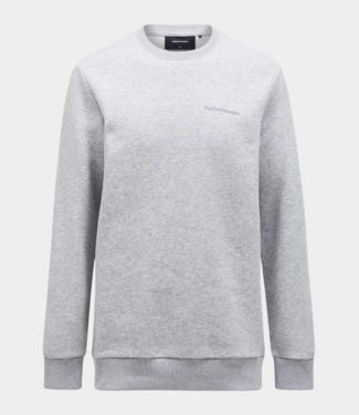 Peak Performance original small logo crew men med grey melange