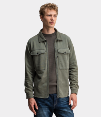 Butcher of Blue perry zip overshirt dk. granite green
