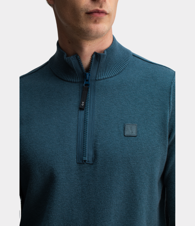 Butcher of Blue clifden halfzip schmutz blau