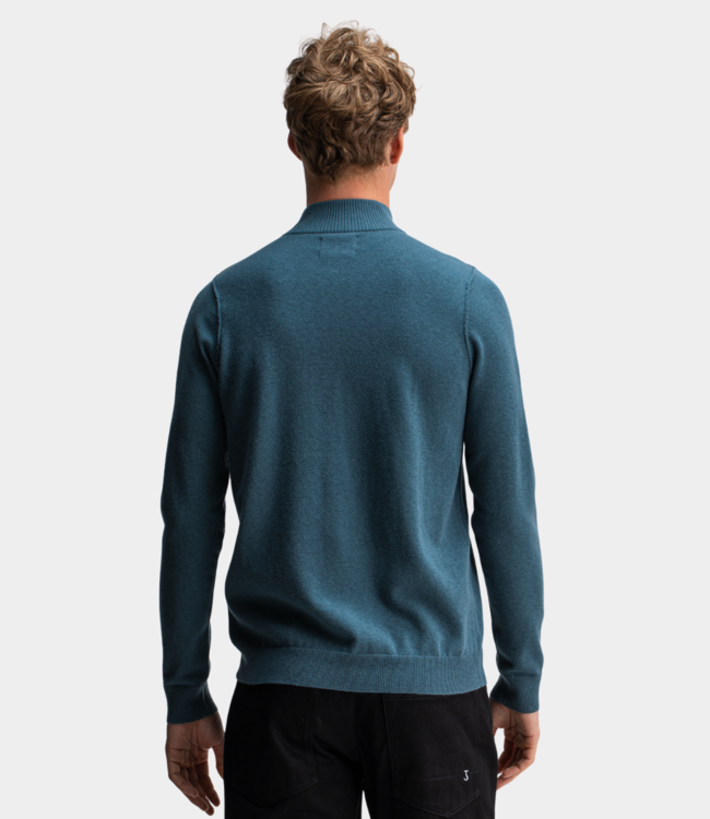 Butcher of Blue clifden halfzip schmutz blau