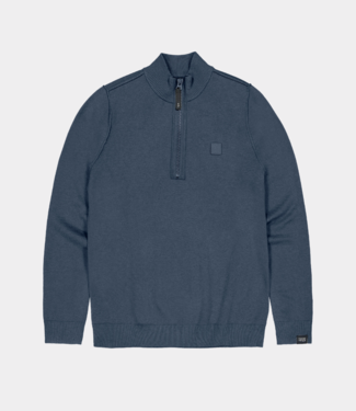 Butcher of Blue clifden halfzip schmutz blau