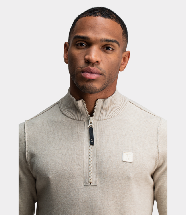 Butcher of Blue clifden halfzip lt. sand