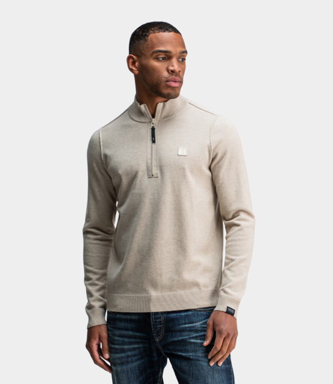 Butcher of Blue clifden halfzip lt. sand