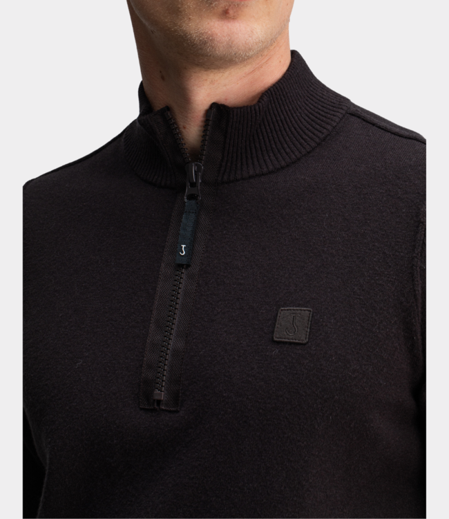 Butcher of Blue clifden halfzip topaz brown