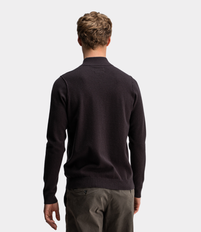 Butcher of Blue clifden halfzip topaz brown