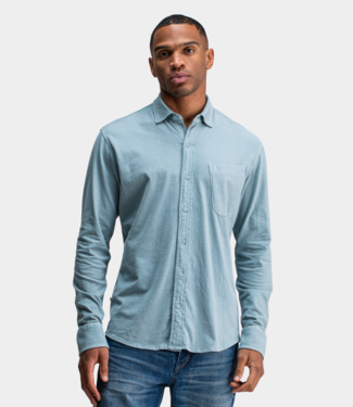 Butcher of Blue aidan peached jersey shirt horizon blue