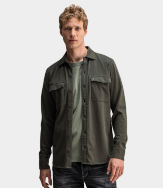 Butcher of Blue finn pocket jersey overshirt mocha brown
