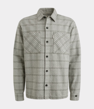 Cast Iron dobby yarn check shirt drizzle