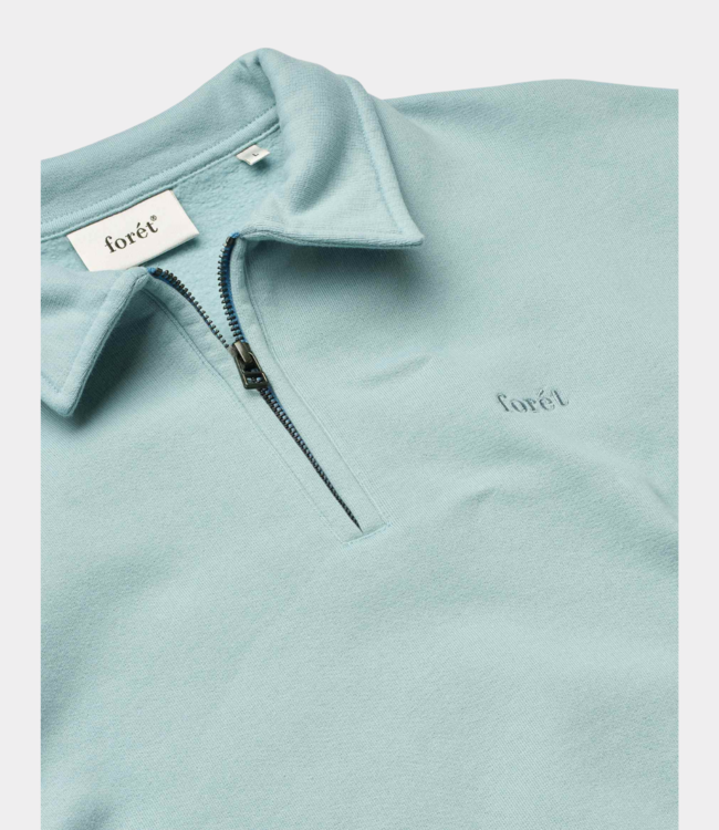 Foret Hook half zip sweat dove