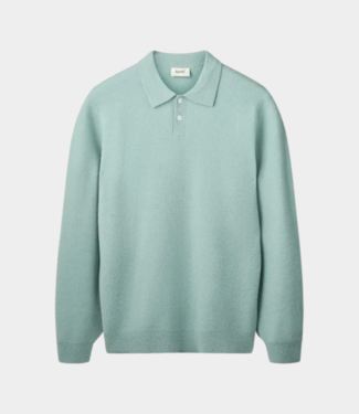Foret brushed polo knit dove