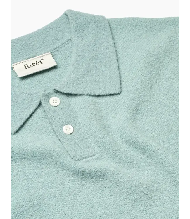 Foret brushed polo knit dove