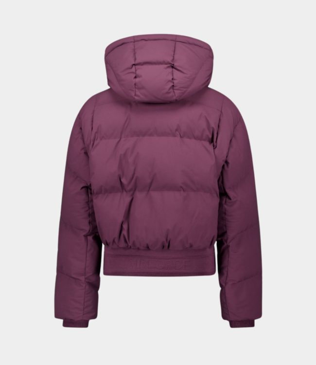 Airforce Bex bomber jacket berry wine