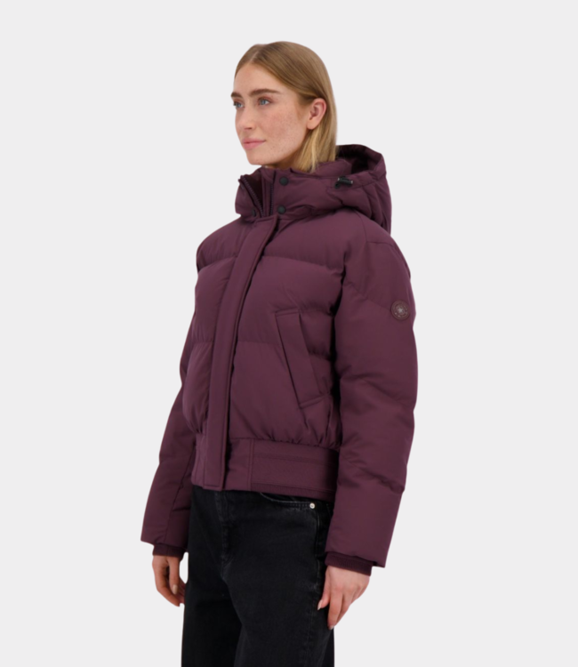 Airforce Bex bomber jacket berry wine