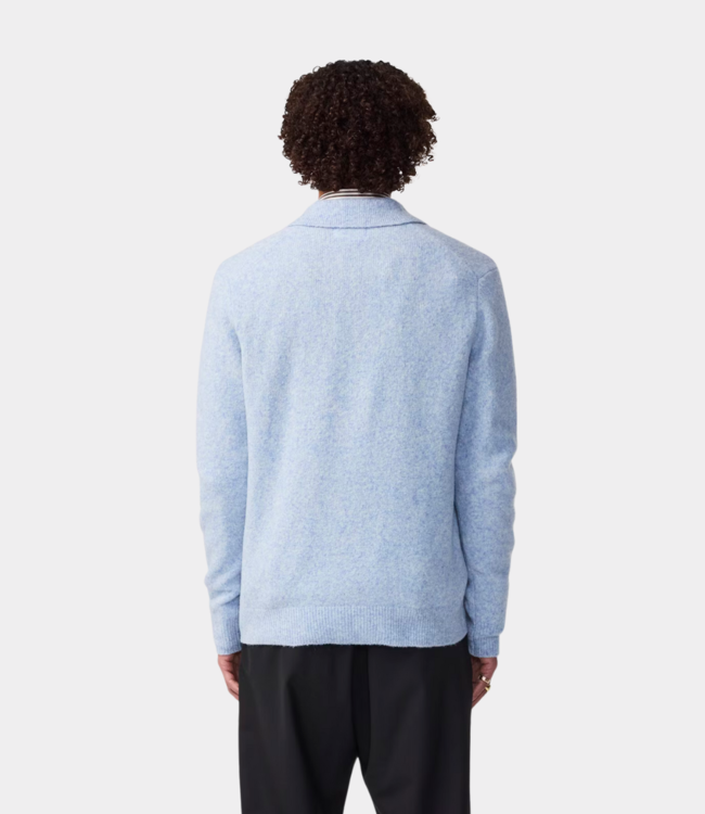 NN.07 hope polo knit 6683 cerulean