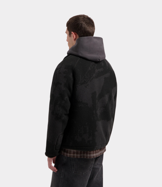 Olaf fleece jacket black/charcoal