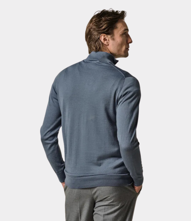 Profuomo half zip Knit blue