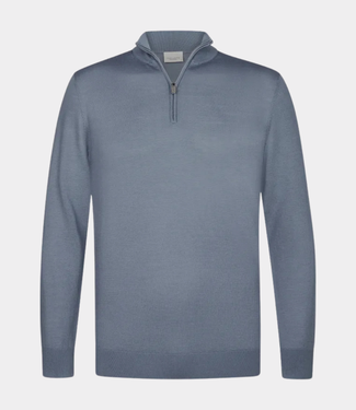 Profuomo half zip Knit blue