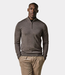 Profuomo half zip knit taupe