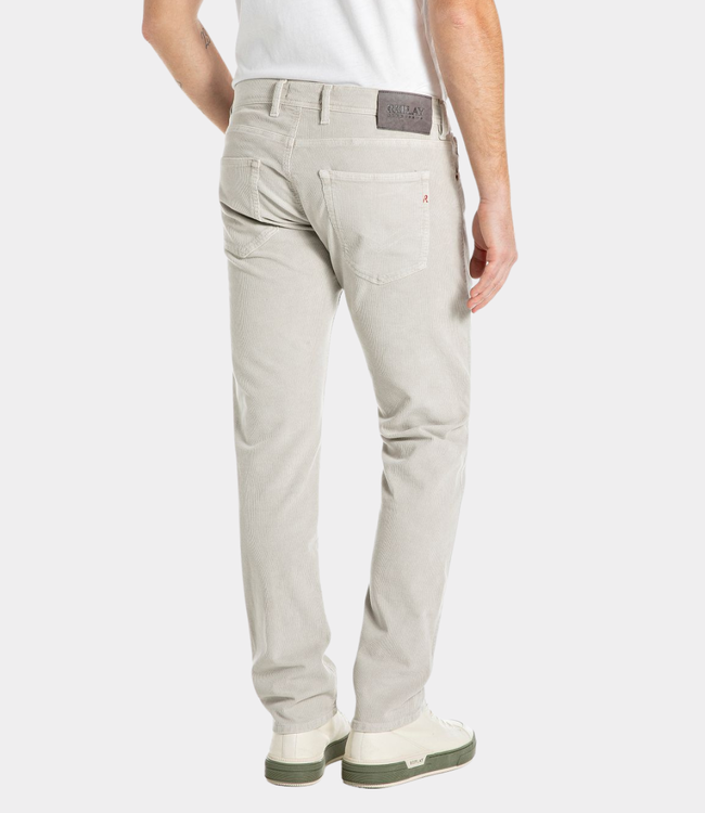 Replay Grover cord moon grey