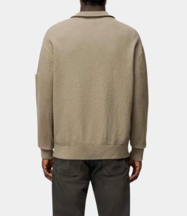 Drykorn Kouper half zip knit brown
