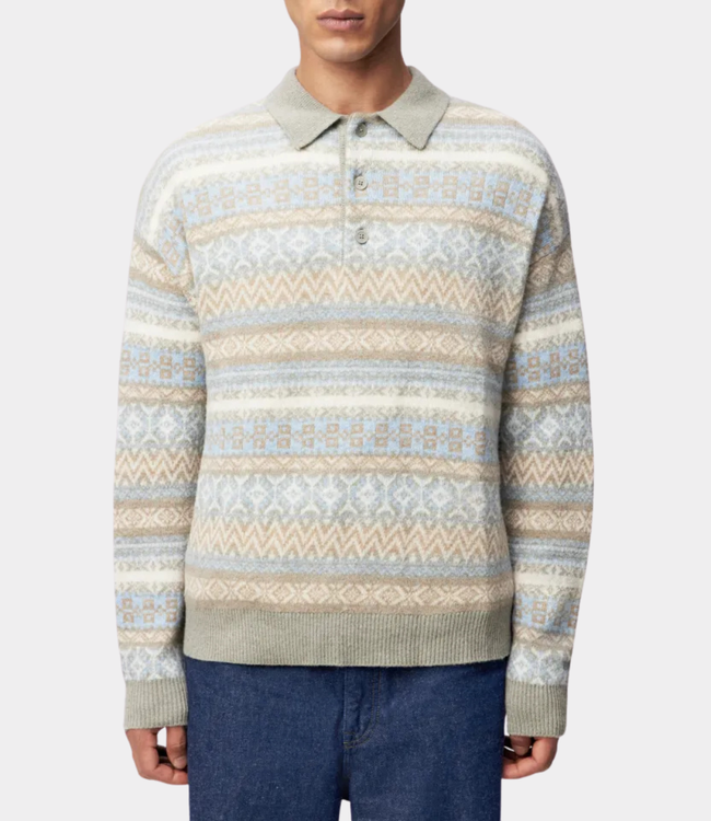 Drykorn Bekket polo knit green