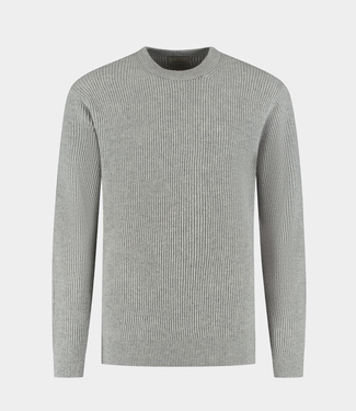 Dstrezzed stef rib crewneck lt. grey