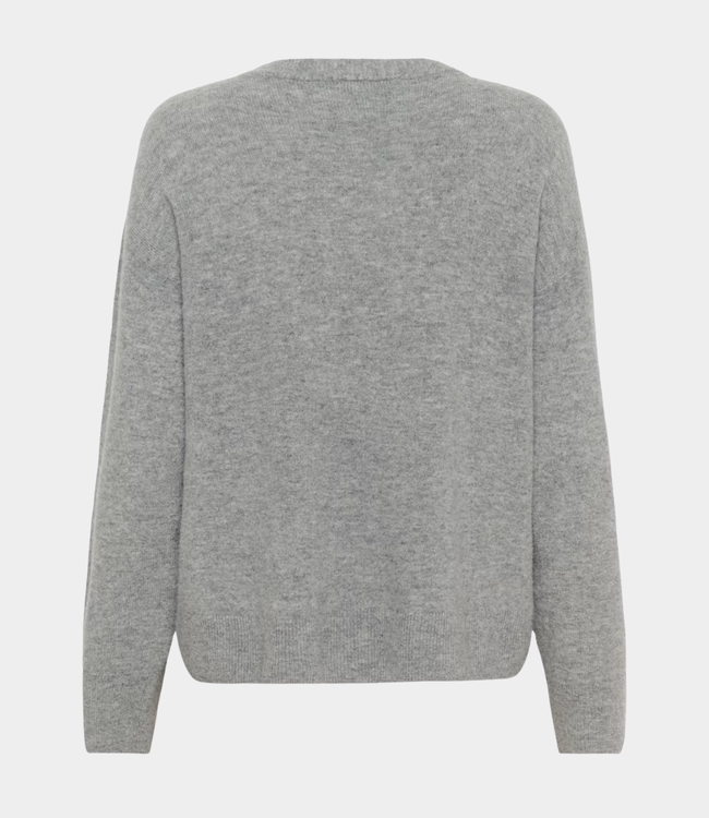 Karen By Simonsen kbanemone v-neck medium grey melange