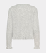 Karen By Simonsen kbnoabelle frill cardigan opal gray melange