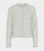 Karen By Simonsen kbnoabelle frill cardigan opal gray melange