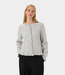 Karen By Simonsen kbnoabelle frill cardigan opal gray melange
