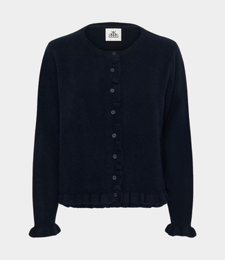 Karen By Simonsen kbnoabelle frill cardigan inkwell