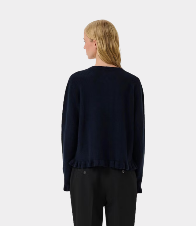 Karen By Simonsen kbnoabelle frill cardigan inkwell