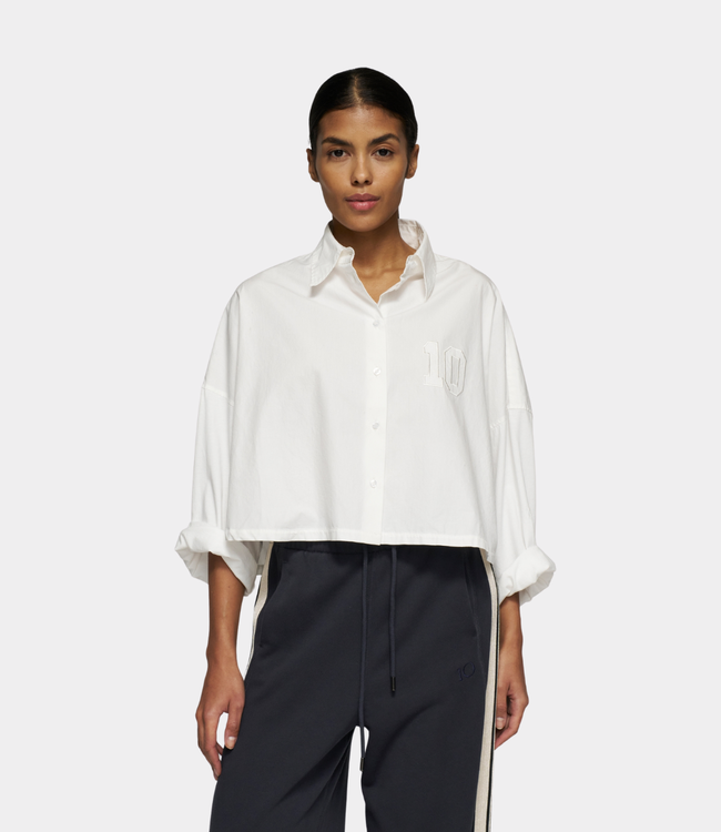 10Days Oversized cropped blouse ecru