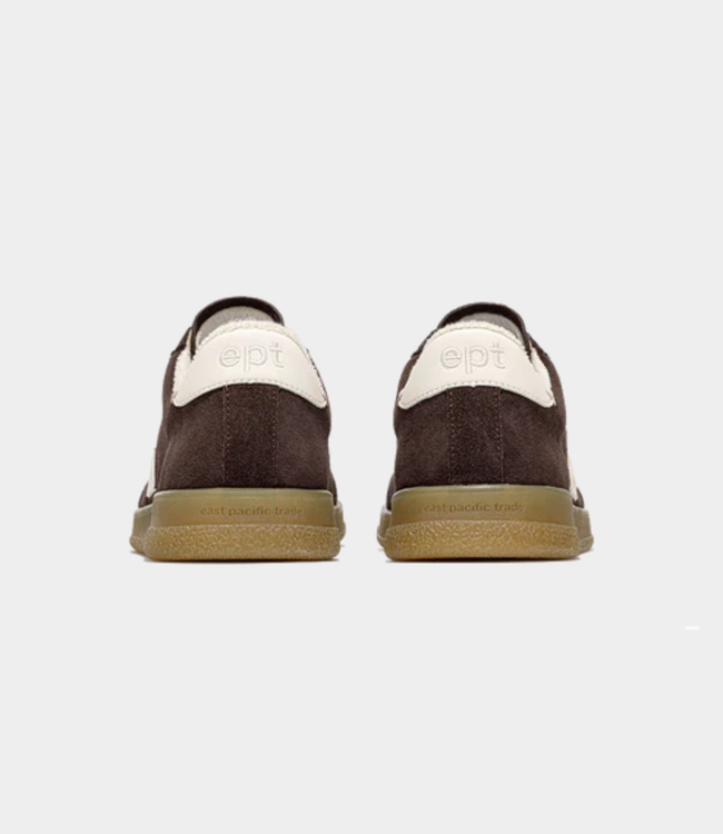 East Pacific Trade  Santos Sneaker Brown Off White – Suede Retro Trainer