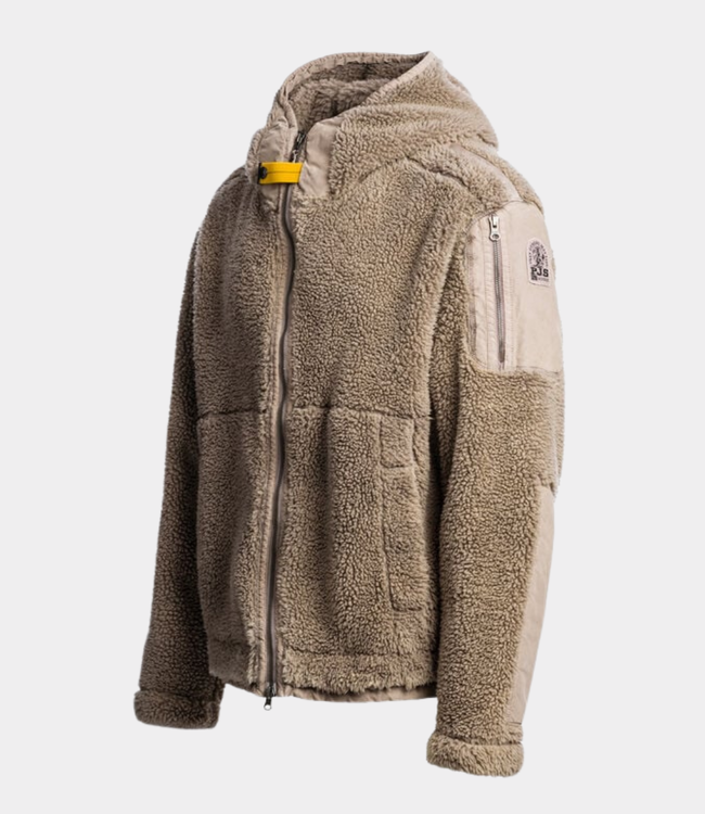 Parajumpers camaglio full zip hooded sweatshirt mastic