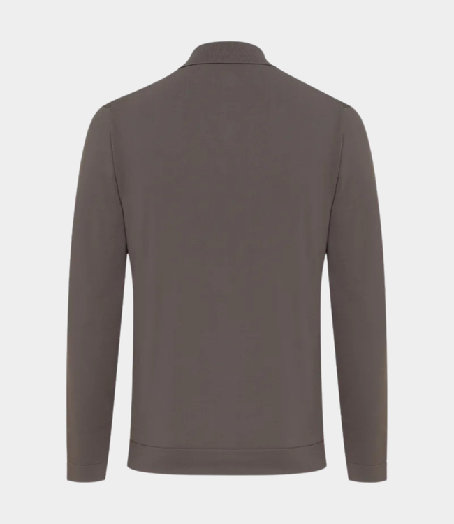 Genti Polo l/s brown