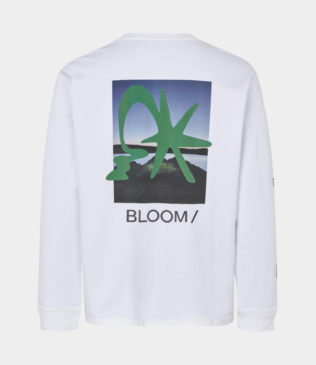 Samsoe Samsoe saragnar t-shirt ls 11725 white sunset