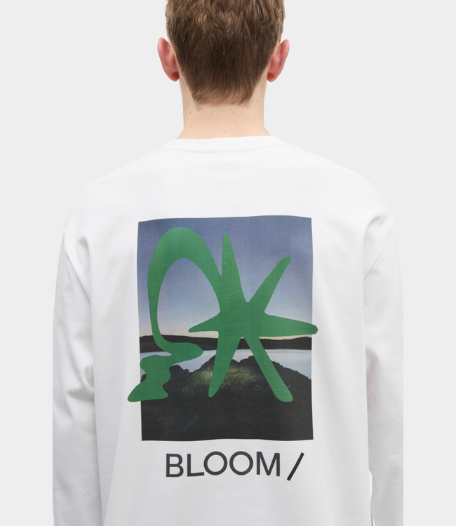 Samsoe Samsoe saragnar t-shirt ls white sunset