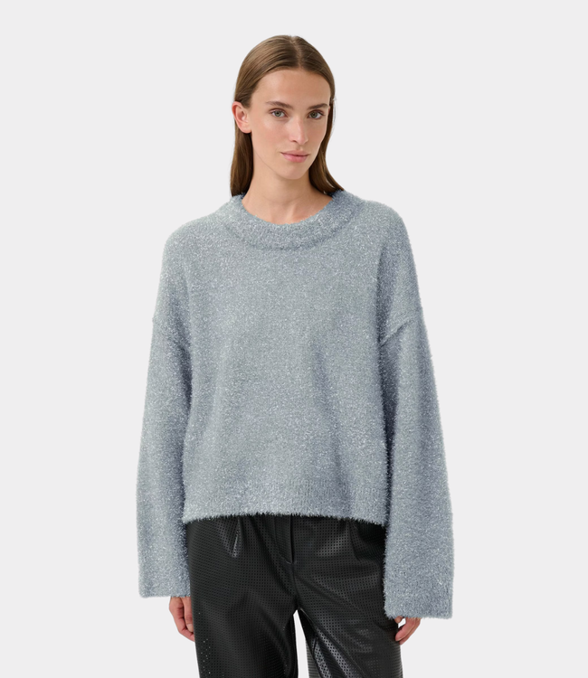Karen By Simonsen kbsada knit pullover flint gray