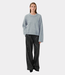 Karen By Simonsen kbsada knit pullover flint gray
